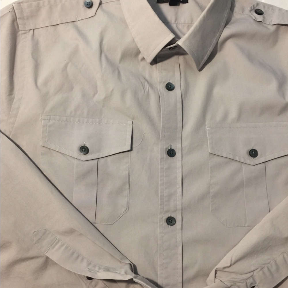 Express Fitted Button Down Shirt - image 2
